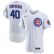 Men's Chicago Cubs Willson Contreras White Home Authentic Jersey